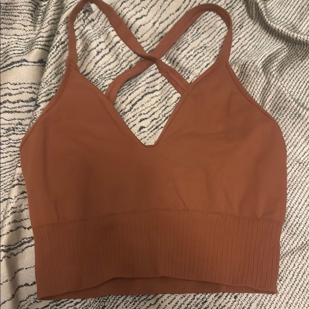Free People Rust Crop Top